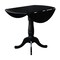 International Concepts Round 42 in Round Dual Drop Leaf Pedestal Table, 35.5 inH, Black, 42 W, 42 L, 35.5 in H, Wood K46-42DPT-6B - alternate 4